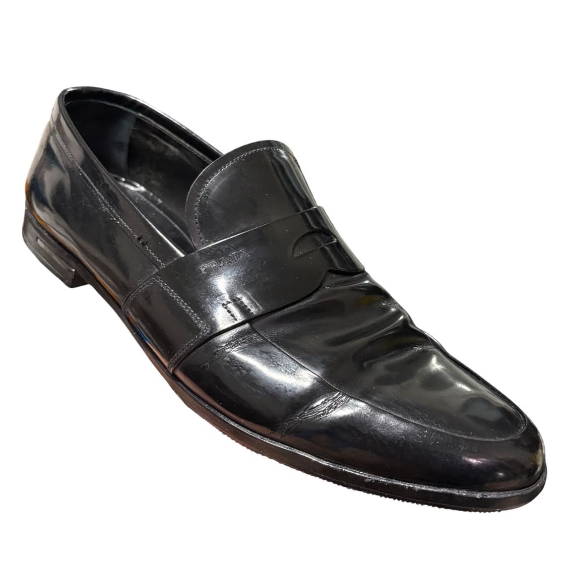 프라다 블랙 페니 로퍼 9.5 280-285 상품이미지1