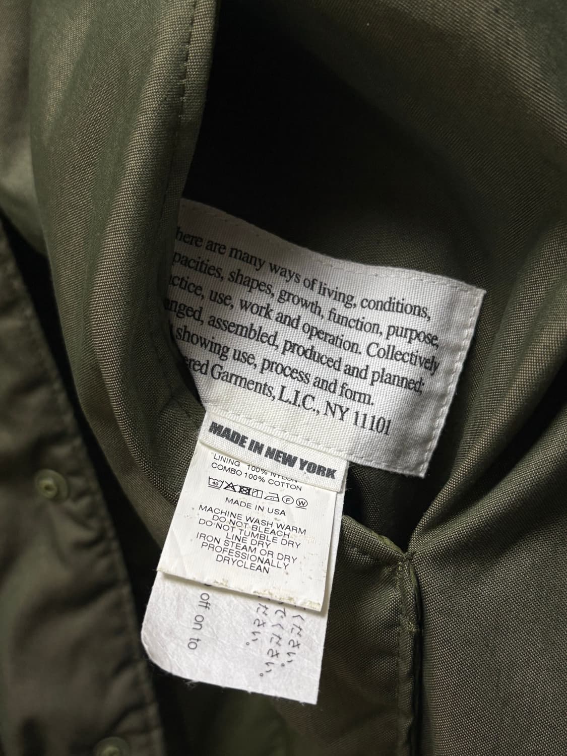 새상품급) 엔지니어드 가먼츠 필드 베스트 올리브 S 상품이미지5