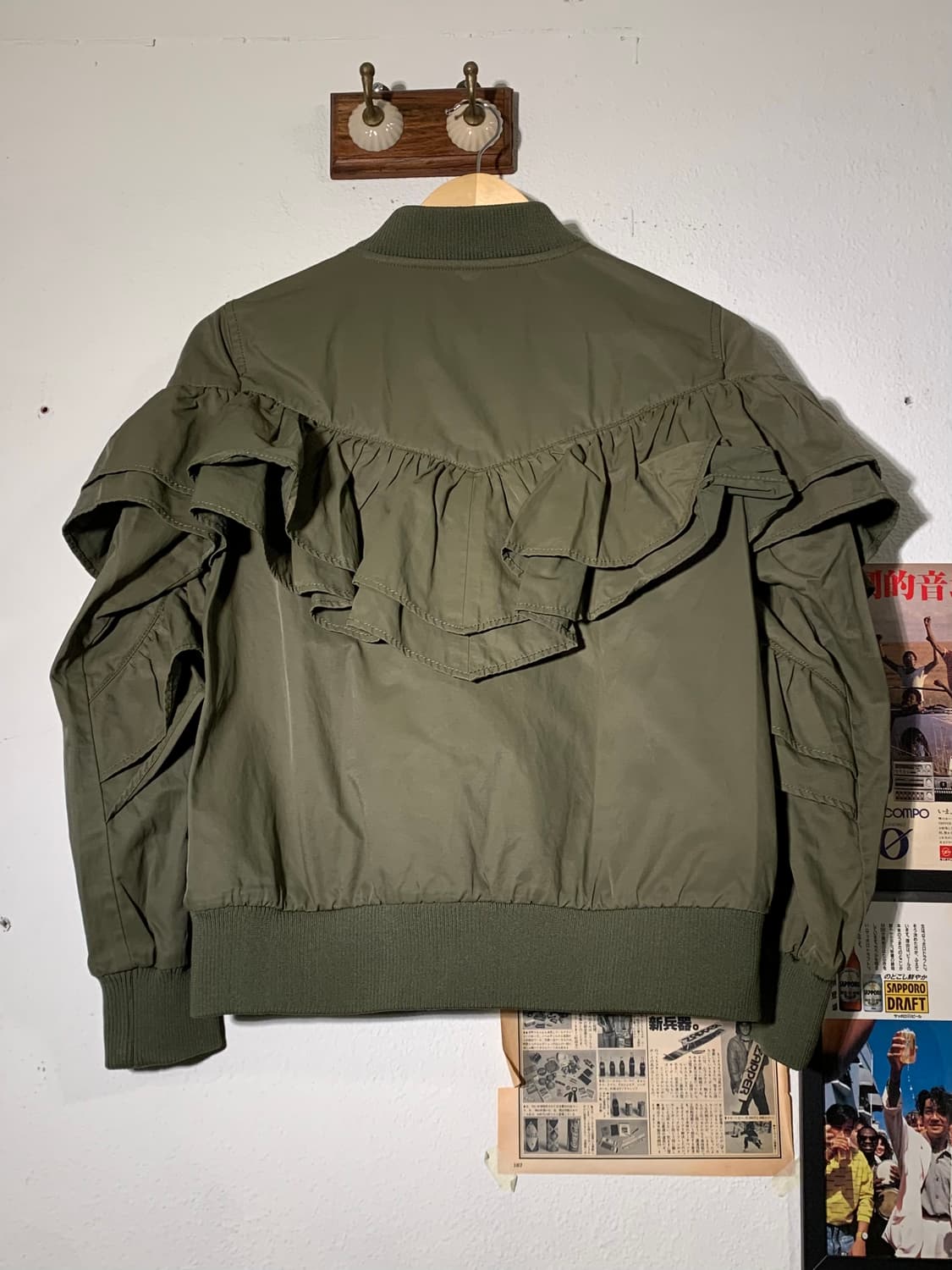 레이빔즈 레이스 프릴 ma 1 자켓 상품이미지5