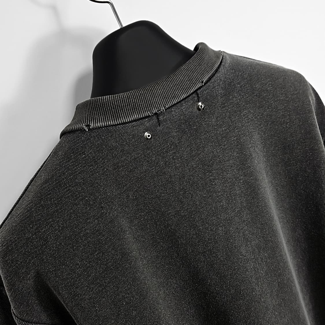 Valed 웨스턴 리벳 빈티지 카라 슬리브 (charcoal) 상품이미지7