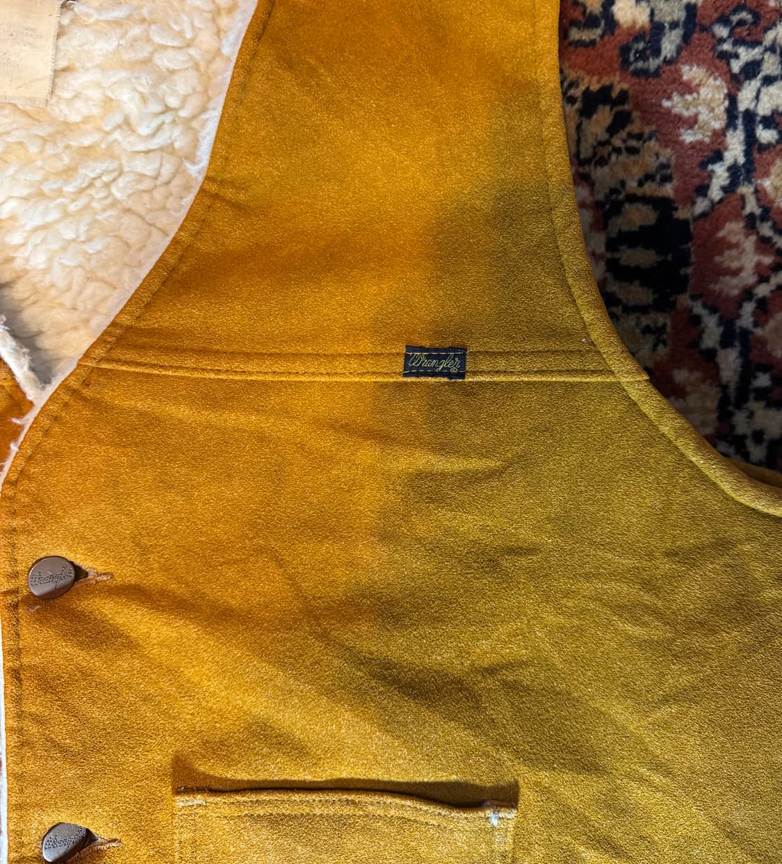 80~90's USA빈티지 랭글러 쉐르파 베스트 "XL" 상품이미지3