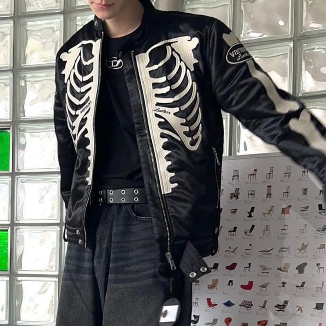 Vanson AMERICAN BASS BONE RIDER JACKET 상품이미지2