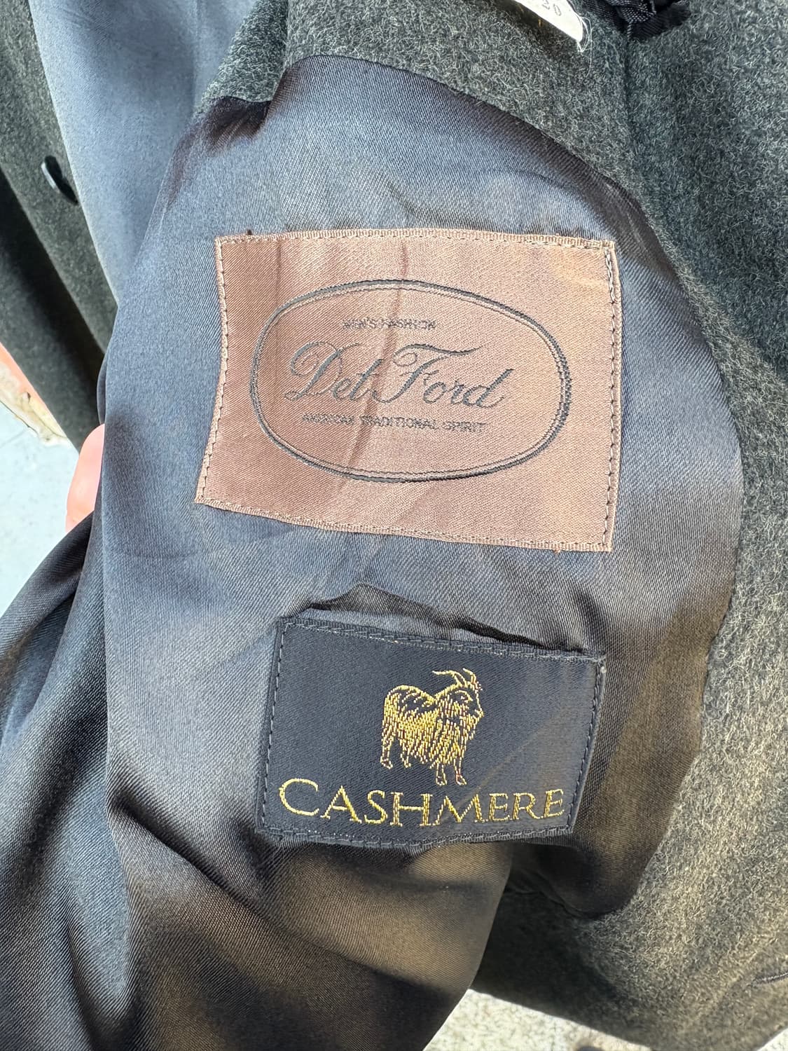 Japanese Vintage 캐시미어 100% 맥코트 상품이미지2