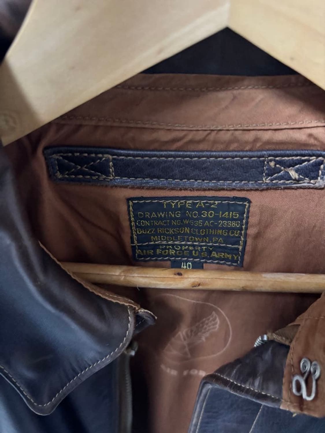 (40) 버즈릭슨 a-2 가죽자켓 상품이미지3
