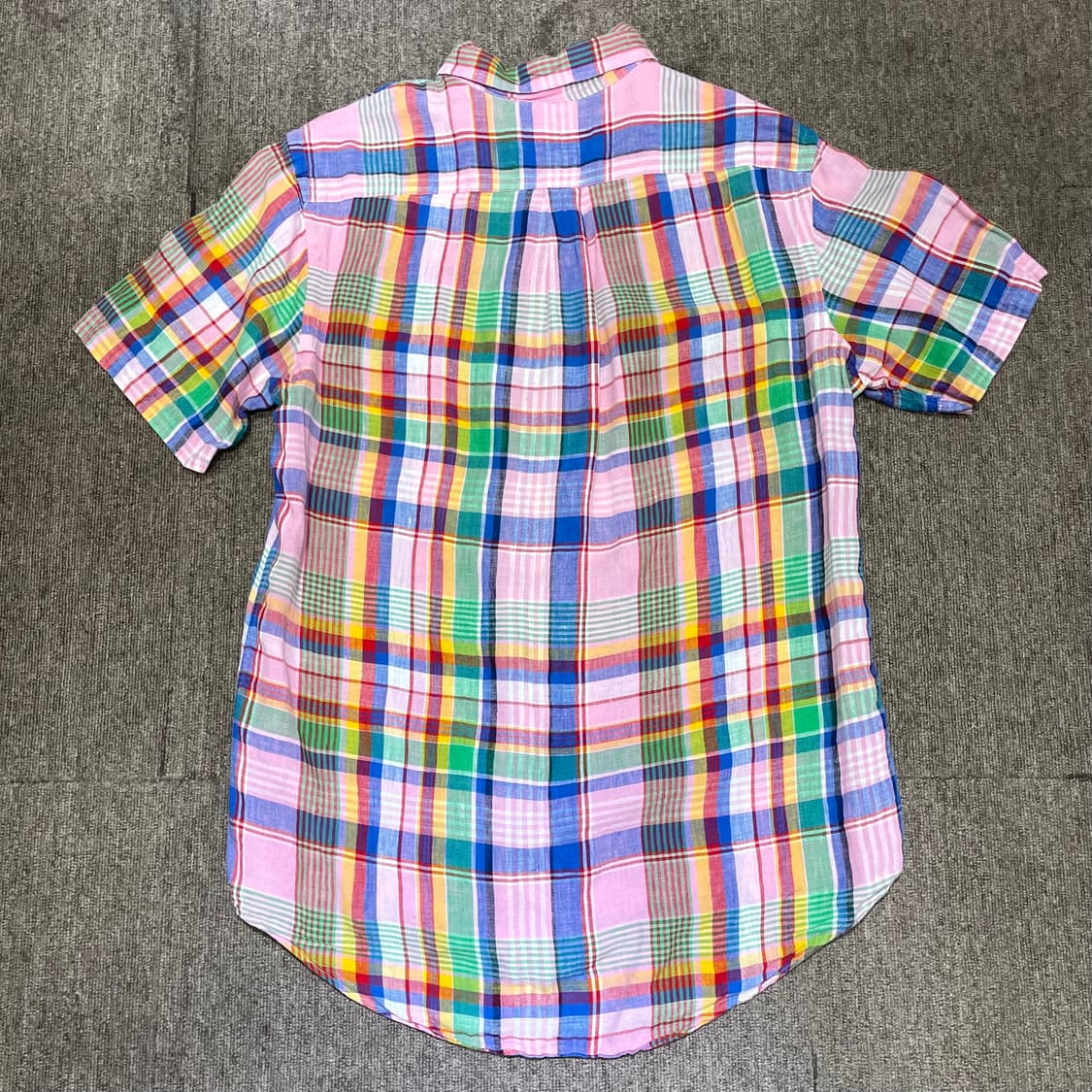 (M) POLO 폴로 랄프로렌 린넨 체크 반팔 셔츠 상품이미지6