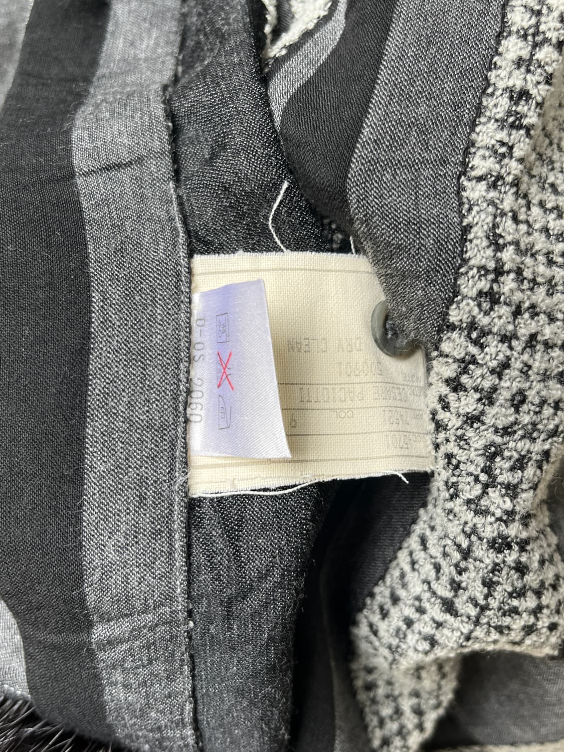 Cesare paciotti 울 트위드 스트라이프 셔츠 상품이미지8