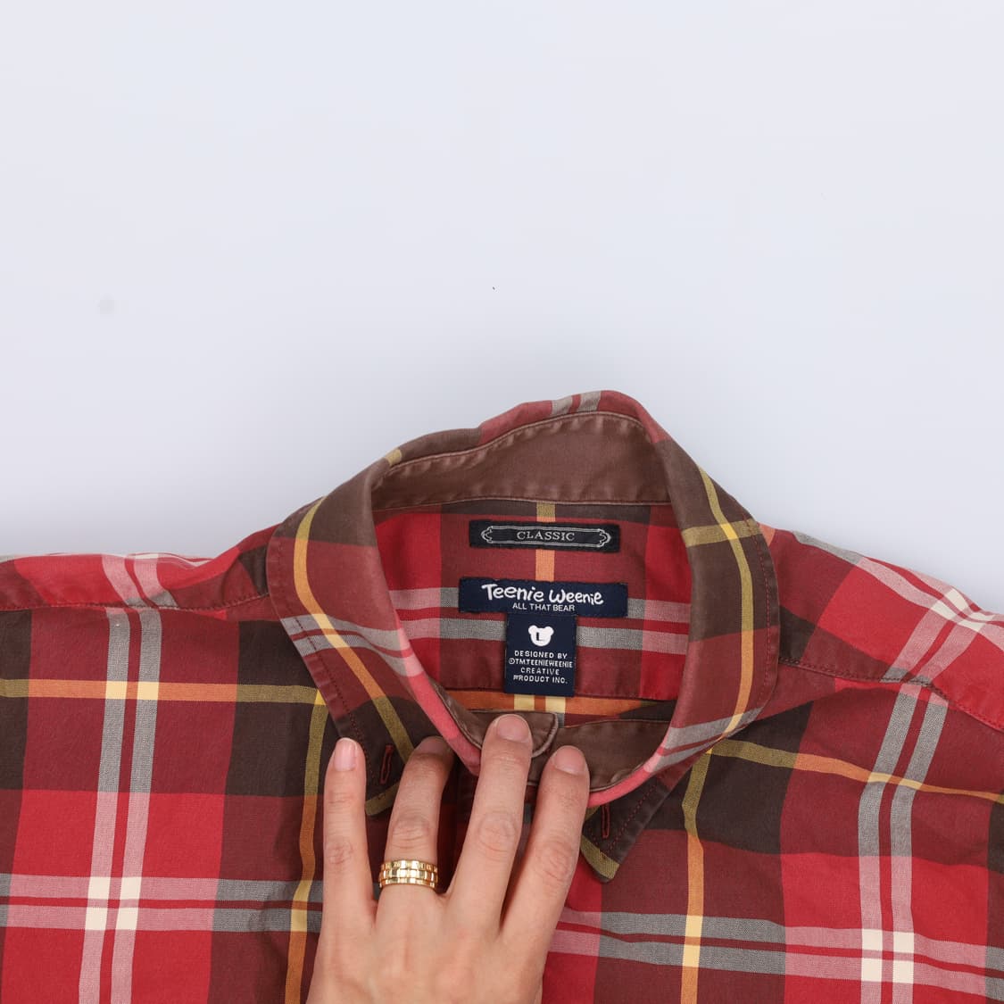 L 티니위니 체크 셔츠 0330H1 상품이미지3