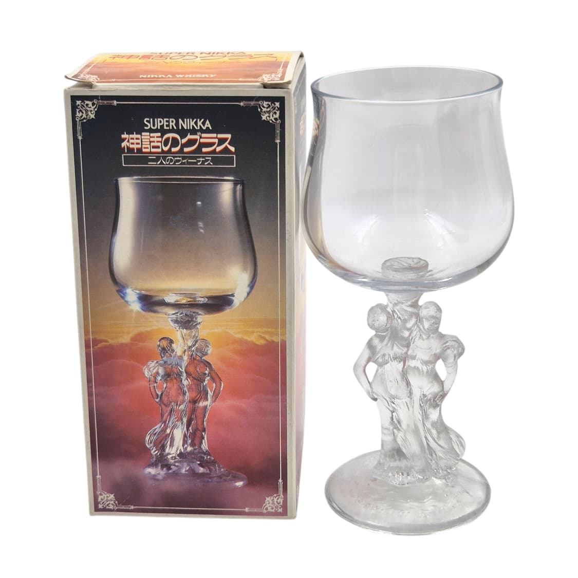 70s 닛카 위스키 트윈 세레나데 와인잔 1p 상품이미지2