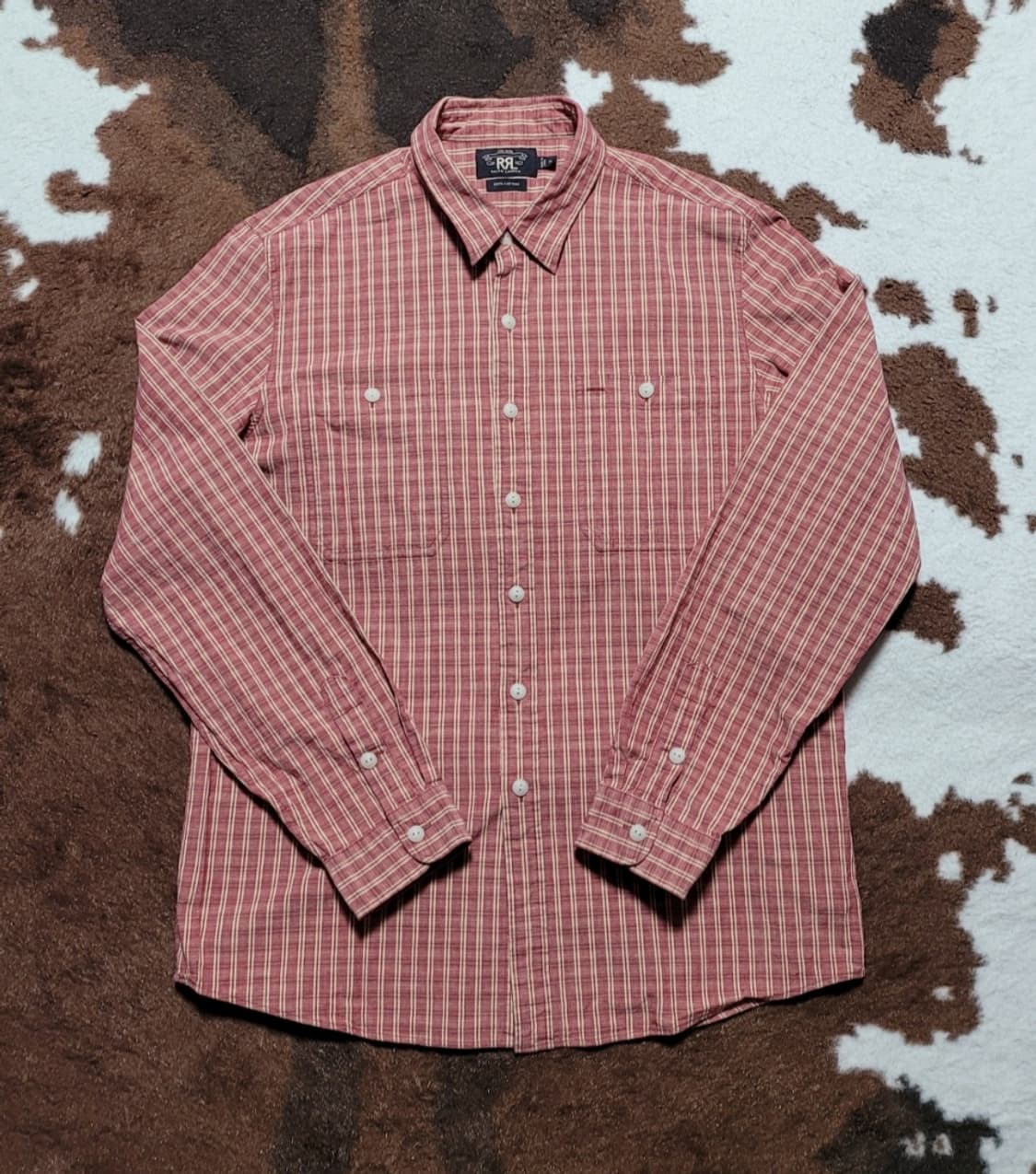 RRL 남성용 체크 남방(XL) 상품이미지3