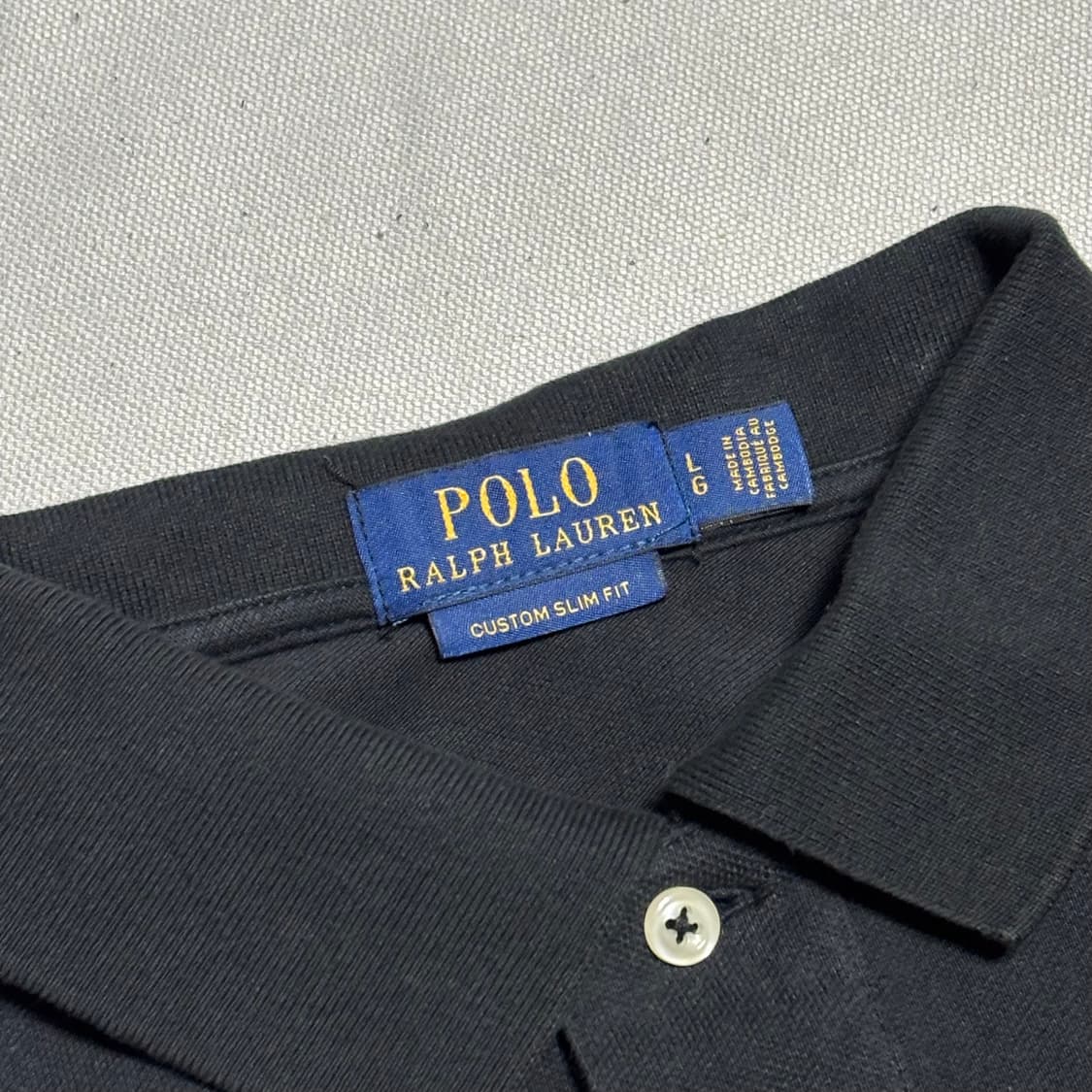 L 폴로랄프로렌 블랙 카라티셔츠 mo 상품이미지4