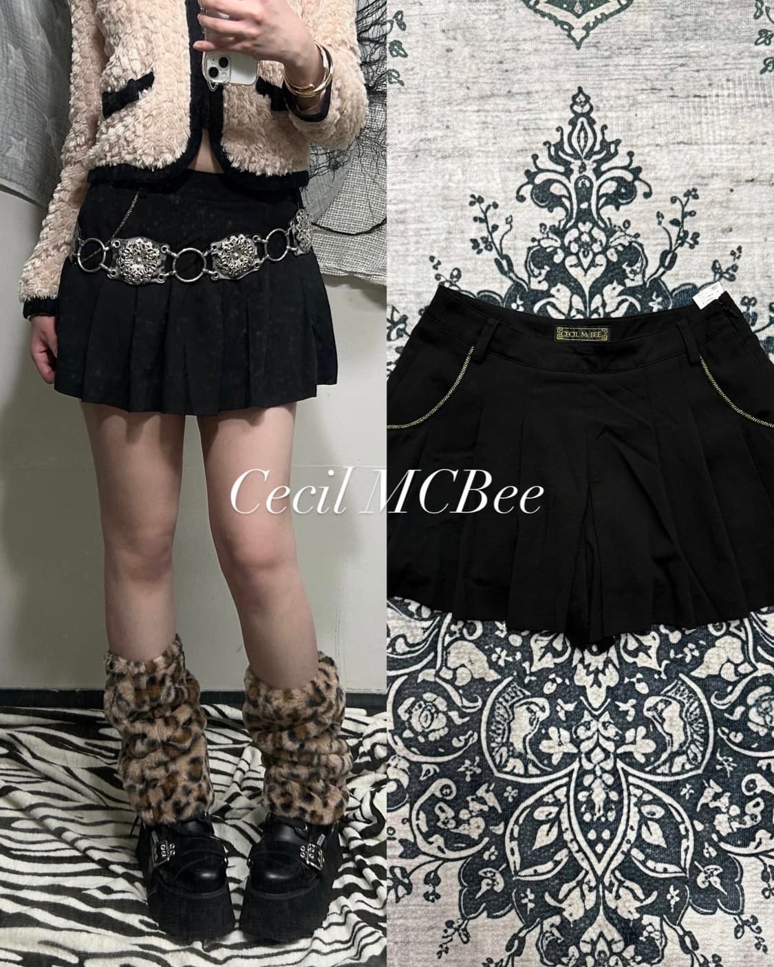 Cecil MCBee gal pleats skirt 상품이미지1