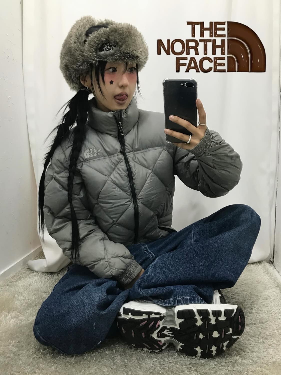 The North Face quilted padding 상품이미지1