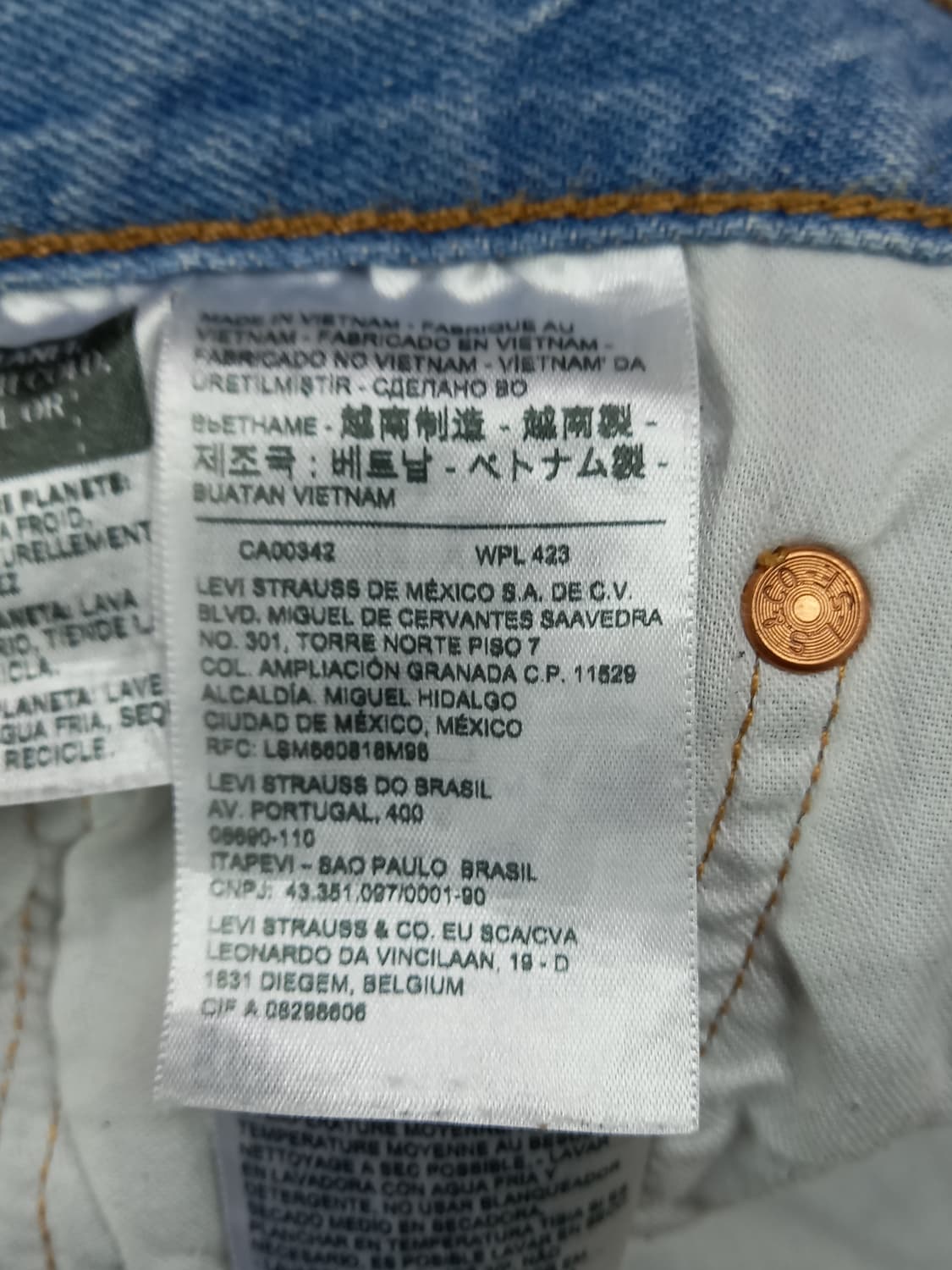 30 리바이스501 93에디션 워싱 스판 일자 연청 30-240 상품이미지8