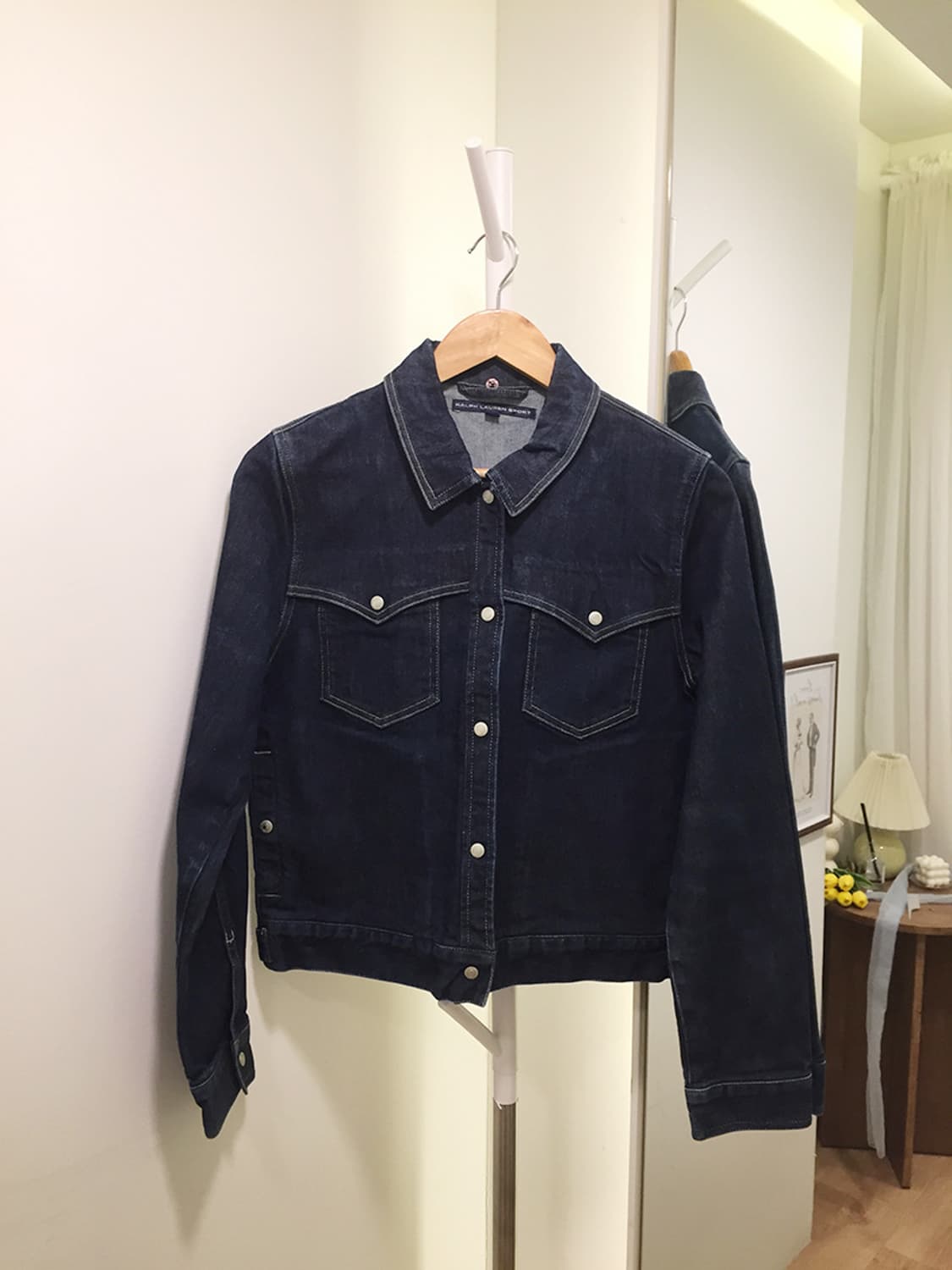 여성 폴로 크롭 데님자켓 95 상품이미지4