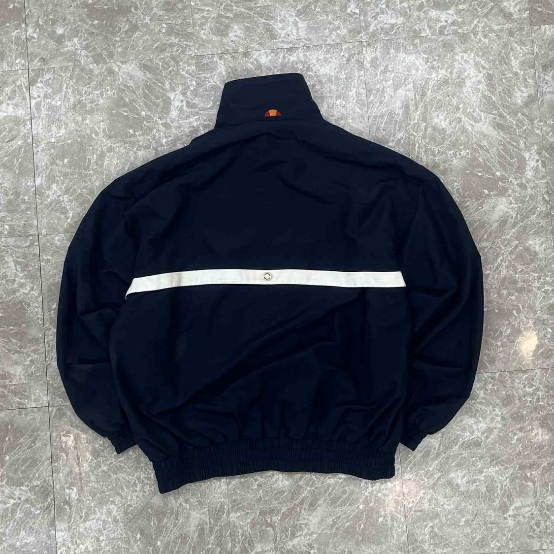 ellesse 엘레쎄 네이비&화이트 올드스쿨 아방핏 윈드브레이커 자켓 바 상품이미지3