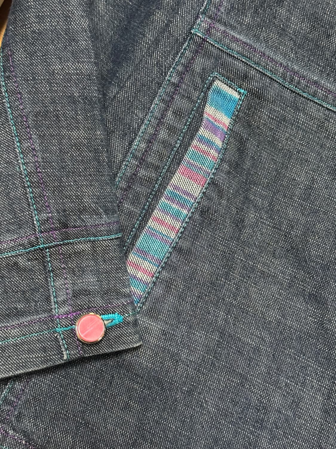 빈티지 후드 데님 자켓 상품이미지4