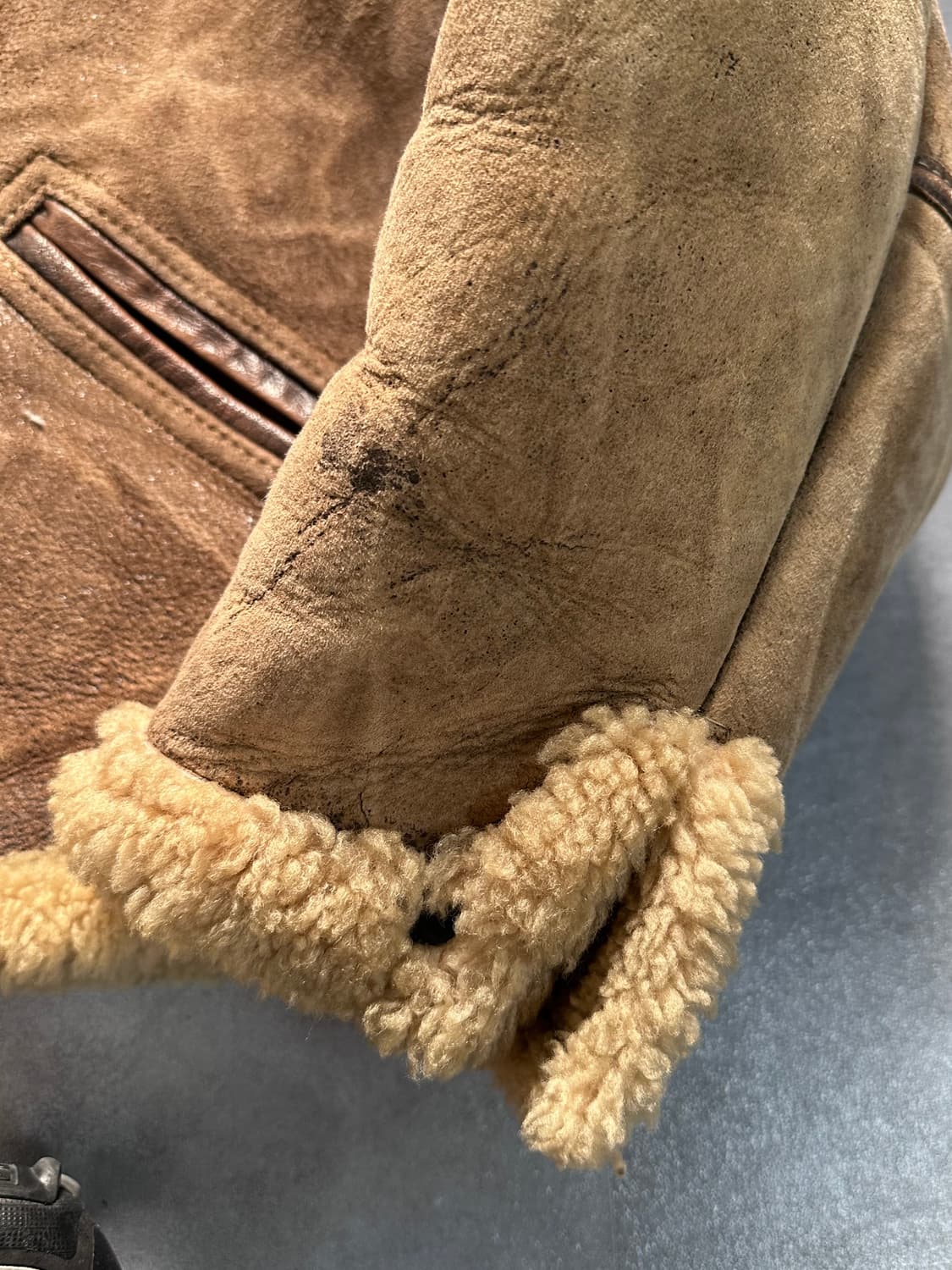 80s 아비렉스 b-11 무스탕 자켓 (va.70) 상품이미지5