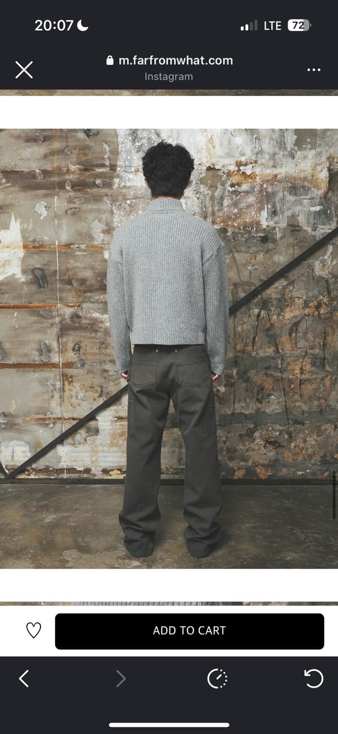 파프롬왓 카펜터 팬츠 브라운 3사이즈 상품이미지4