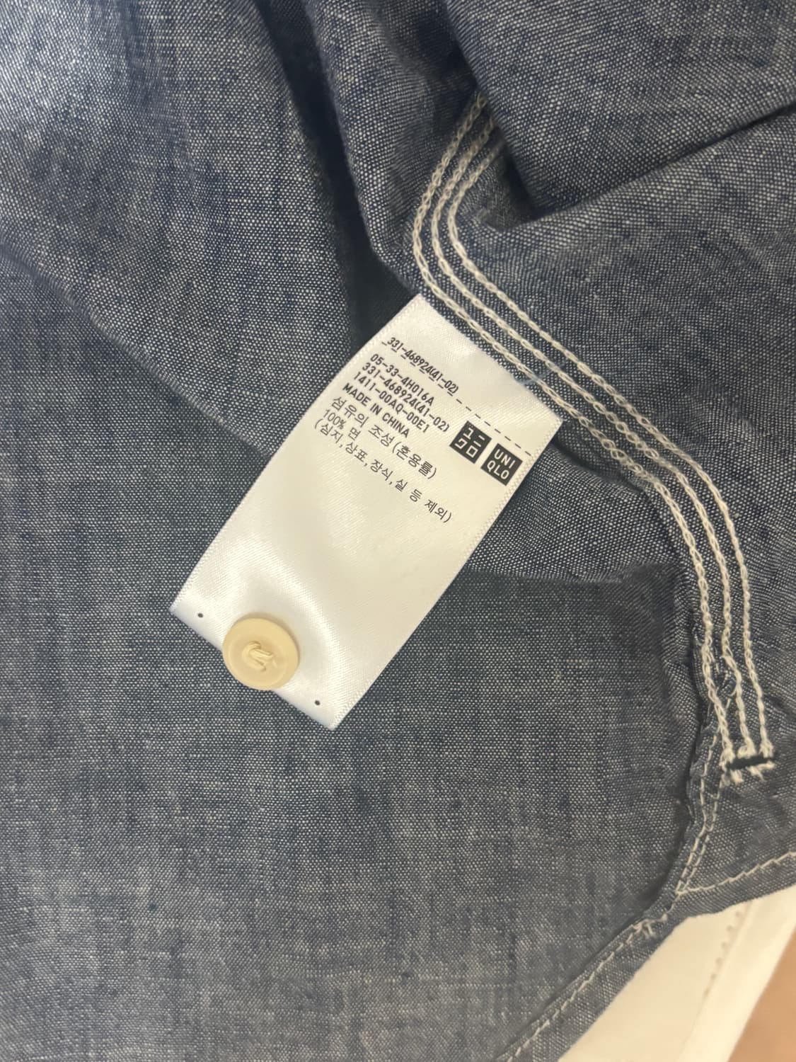 유니클로 샴브레이 셔츠 상품이미지4