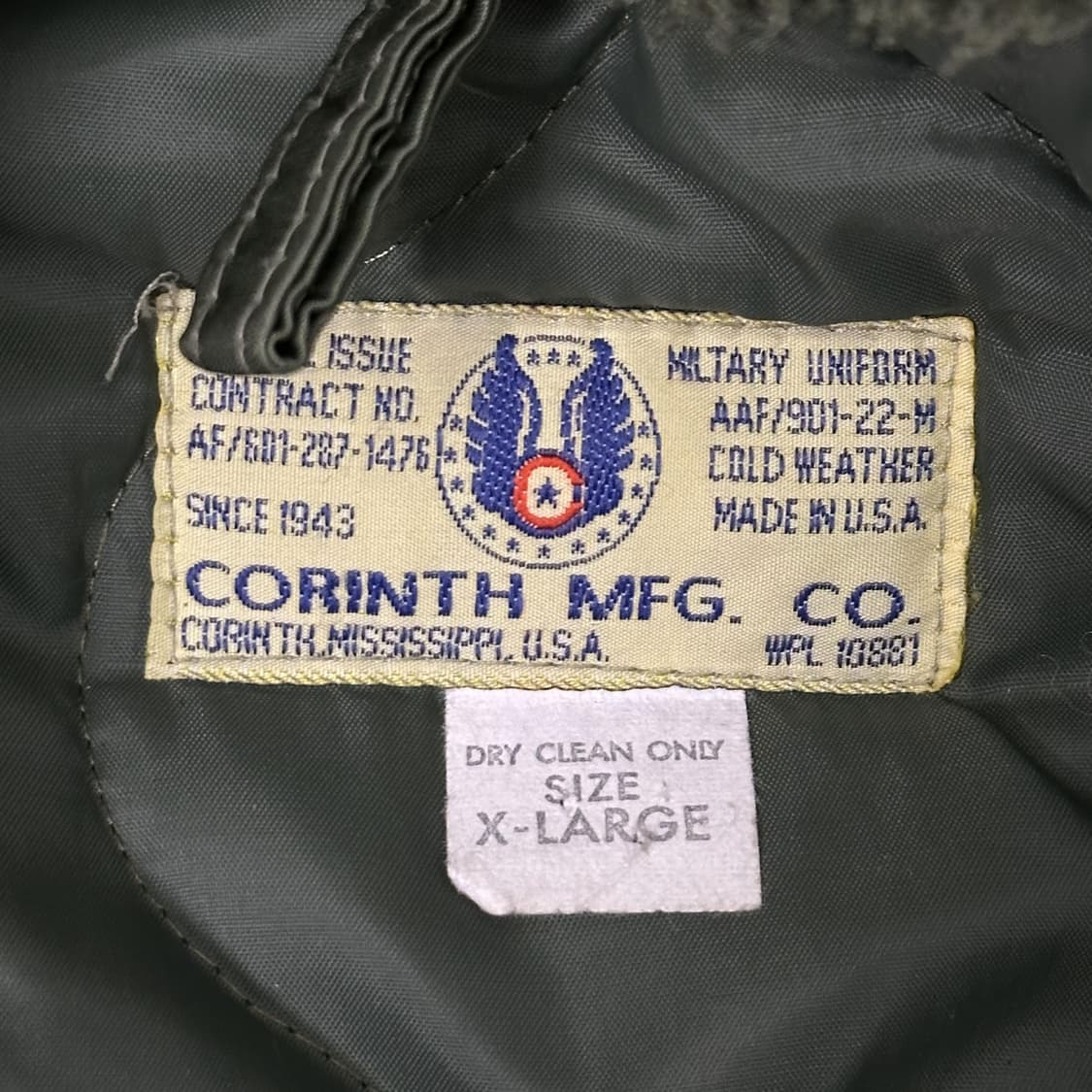 made in USA 콜린스 mfg 밀리터리 N2B 자켓 XL 상품이미지9