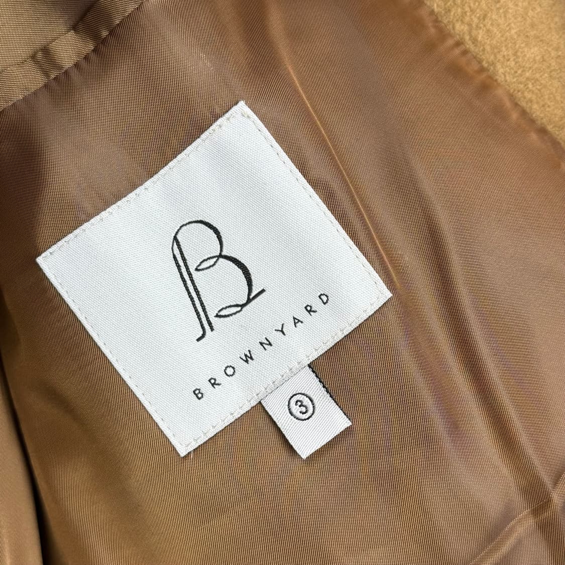 브라운야드 체스터필드 코트 카멜 브라운 3 size 상품이미지8