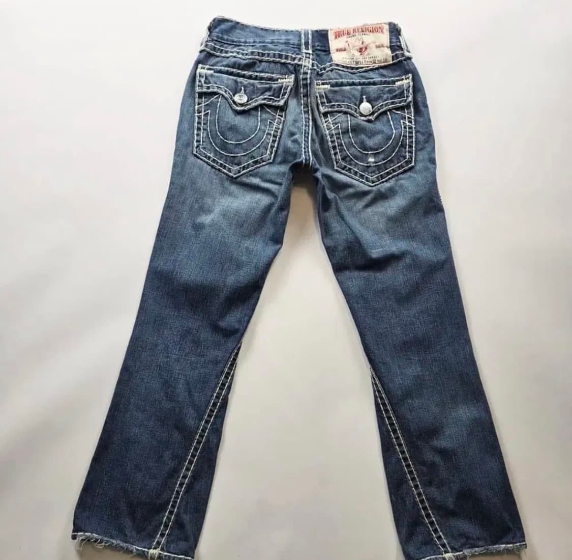 트루릴리전 조이 워싱 데님 부츠컷 청바지 스티치 상품이미지2