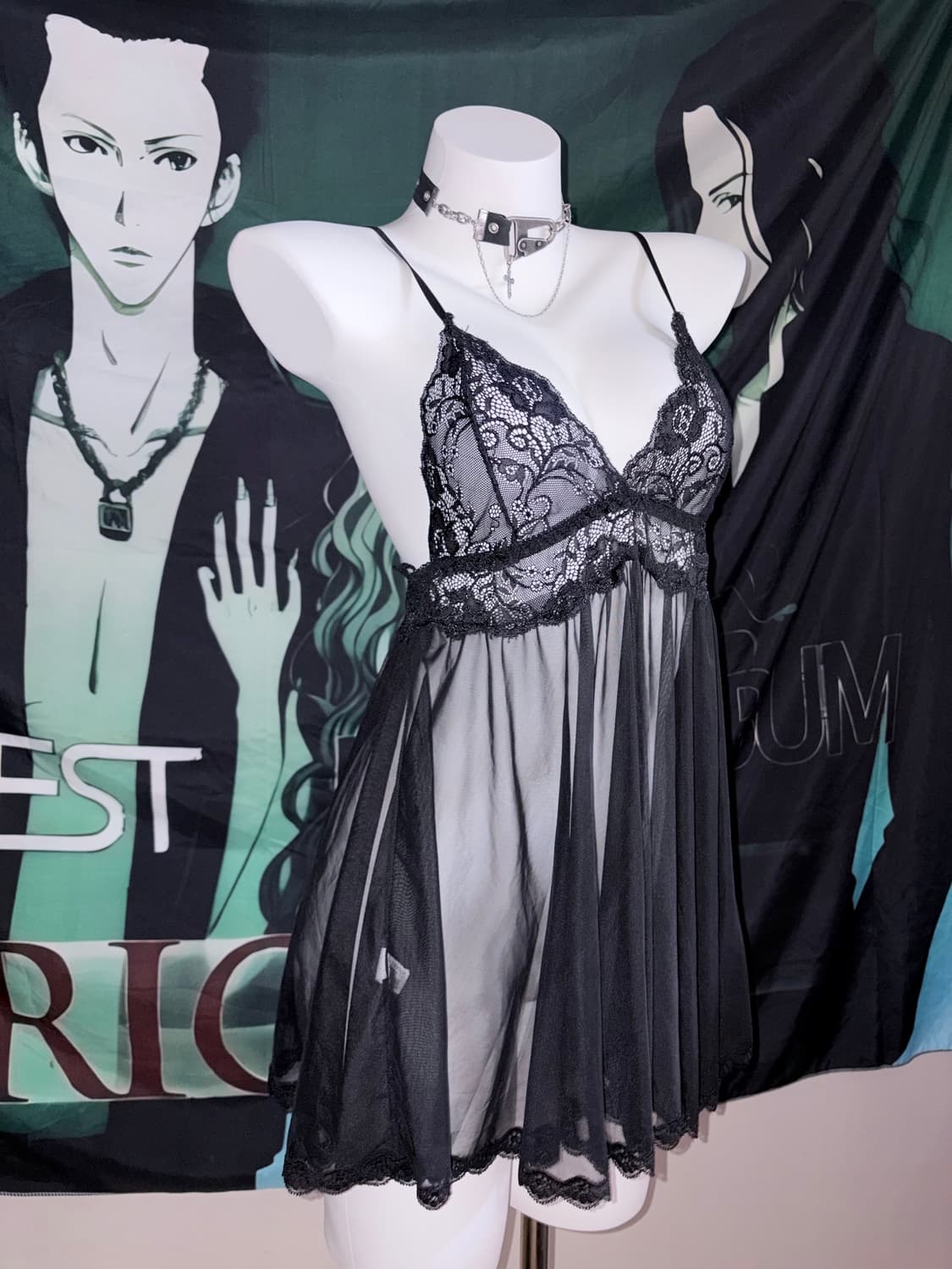 black sheer tank top 상품이미지1