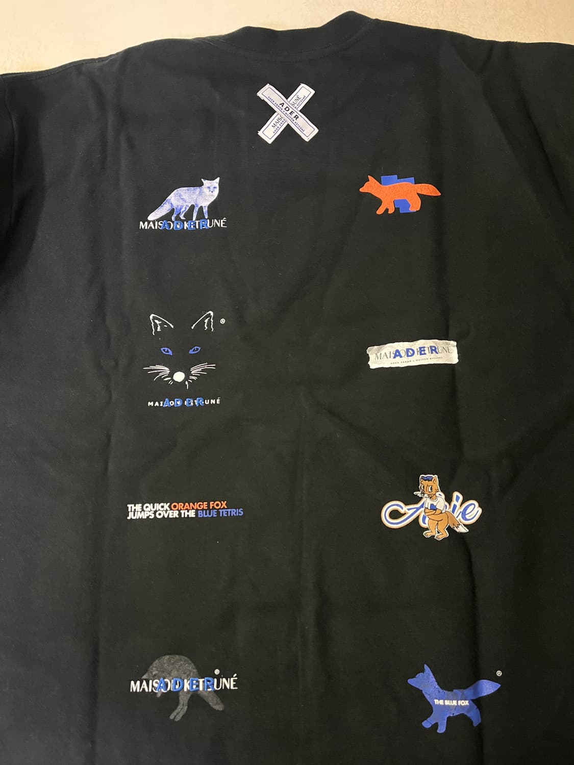 [A2] 키츠네 아더에러 로고플레이 티 블랙 상품이미지3