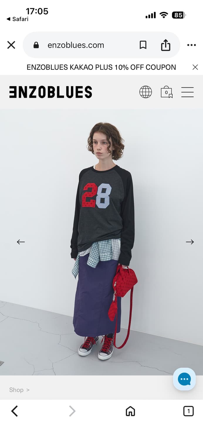 엔조블루스 도트 크로스백 상품이미지2