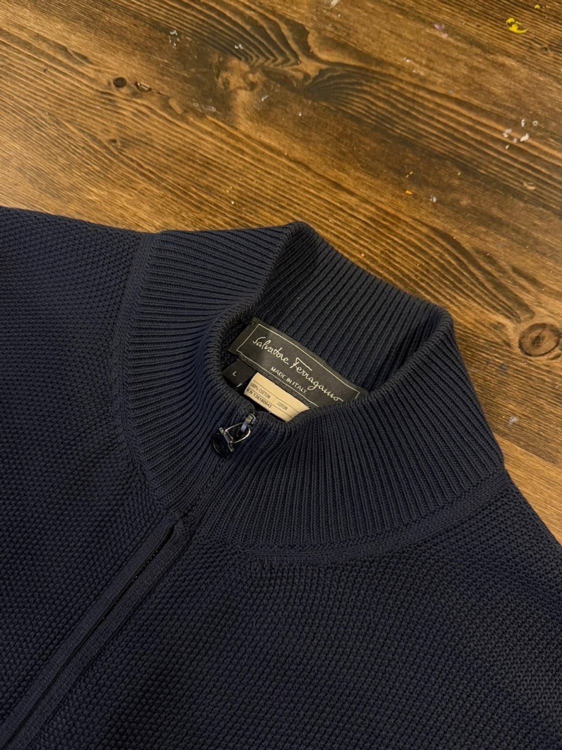 살바토레 페라가모 짚업 가디건 105 상품이미지8