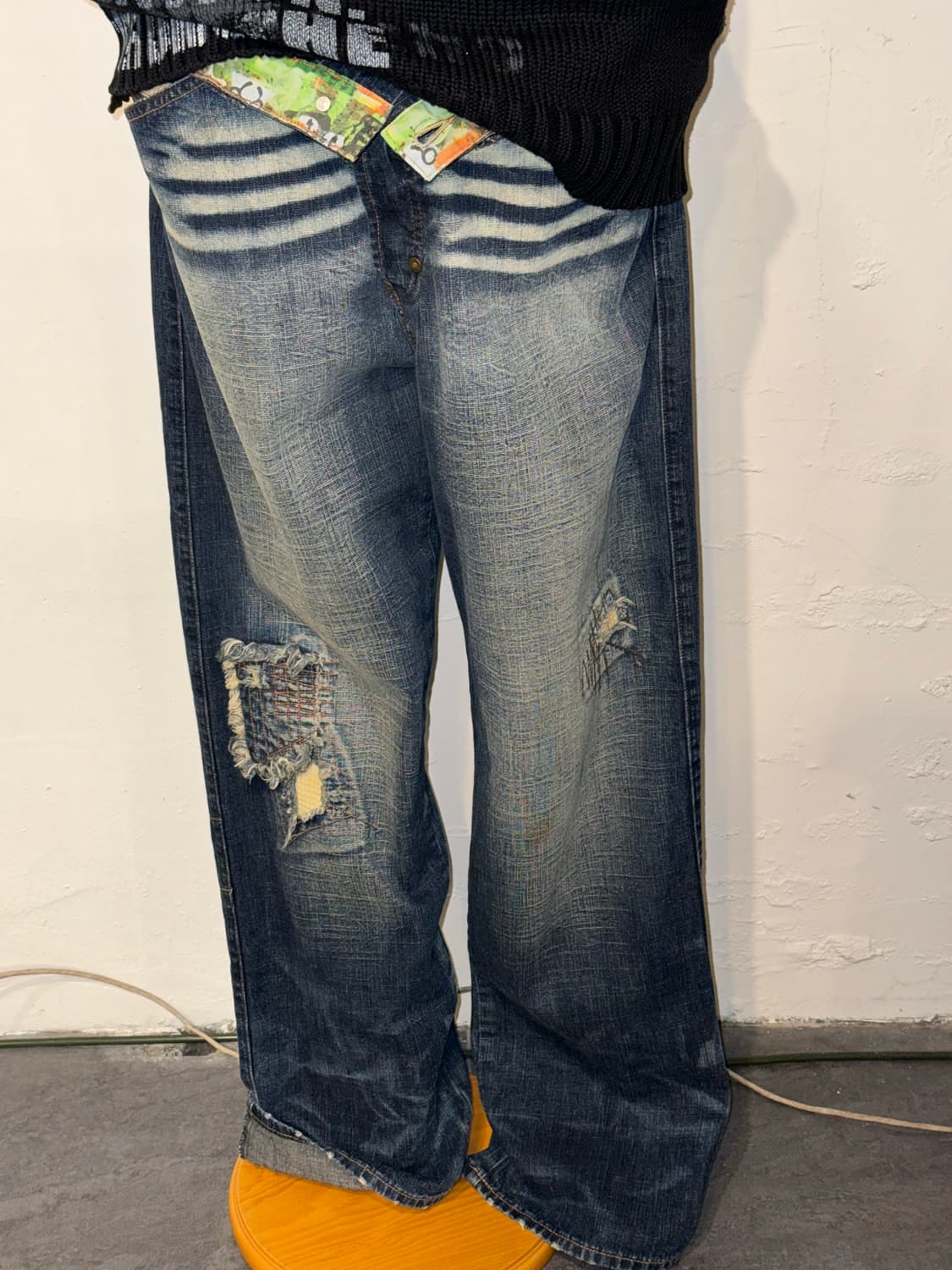 워싱 데님 팬츠 상품이미지2