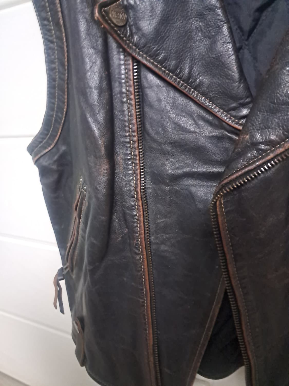 90's 겟유즈드 가죽베스트 상품이미지4