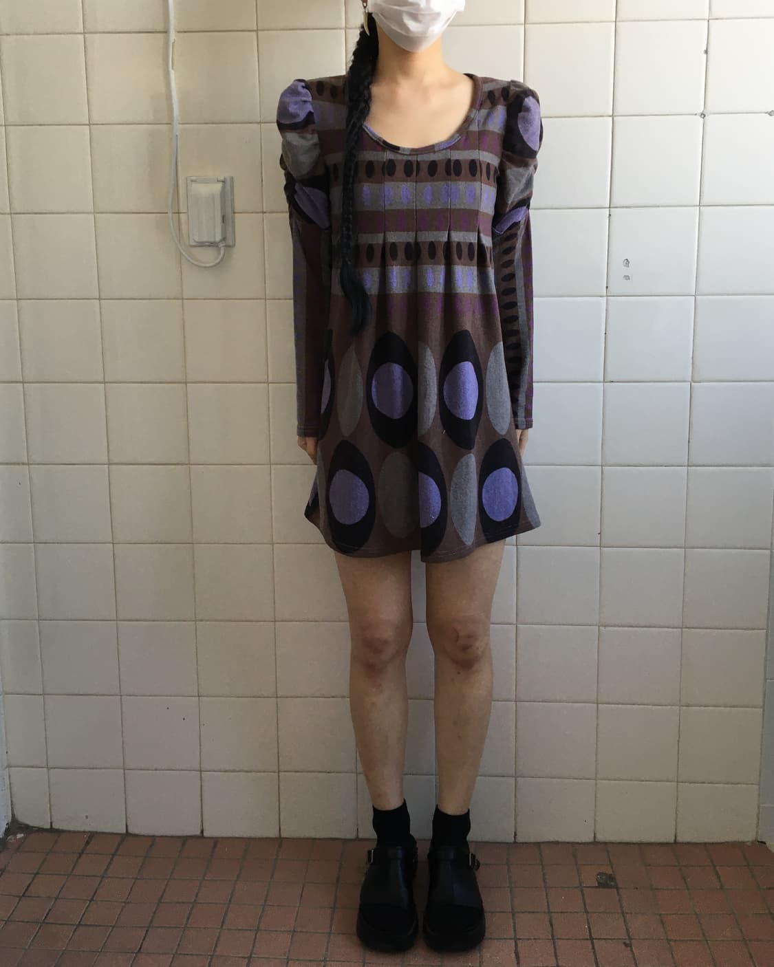 Puff pattern onepiece 상품이미지1