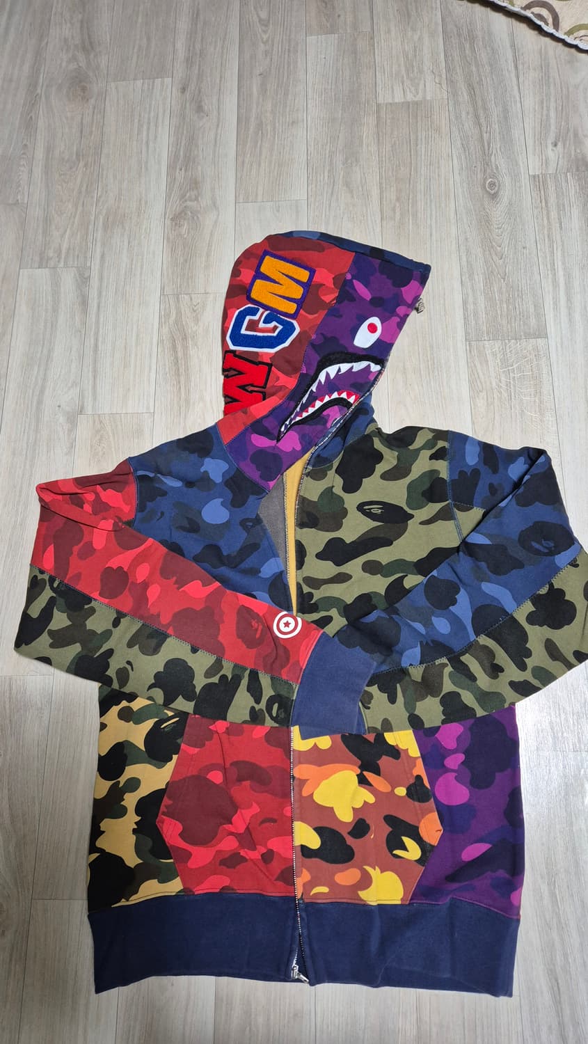 BAFE Mix Camo Shark Hoodie Multi 상품이미지1