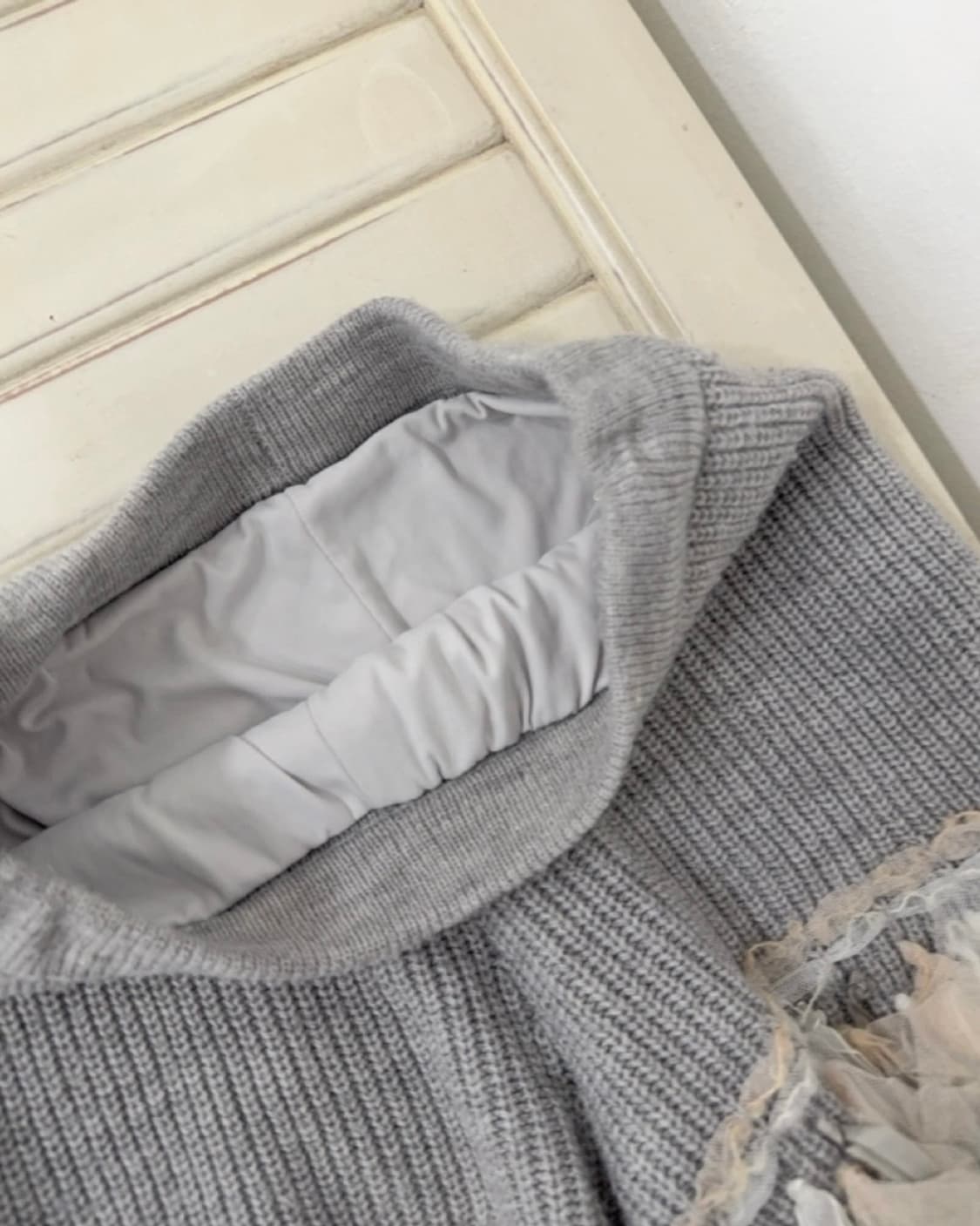 Light gray knit short pants 상품이미지3