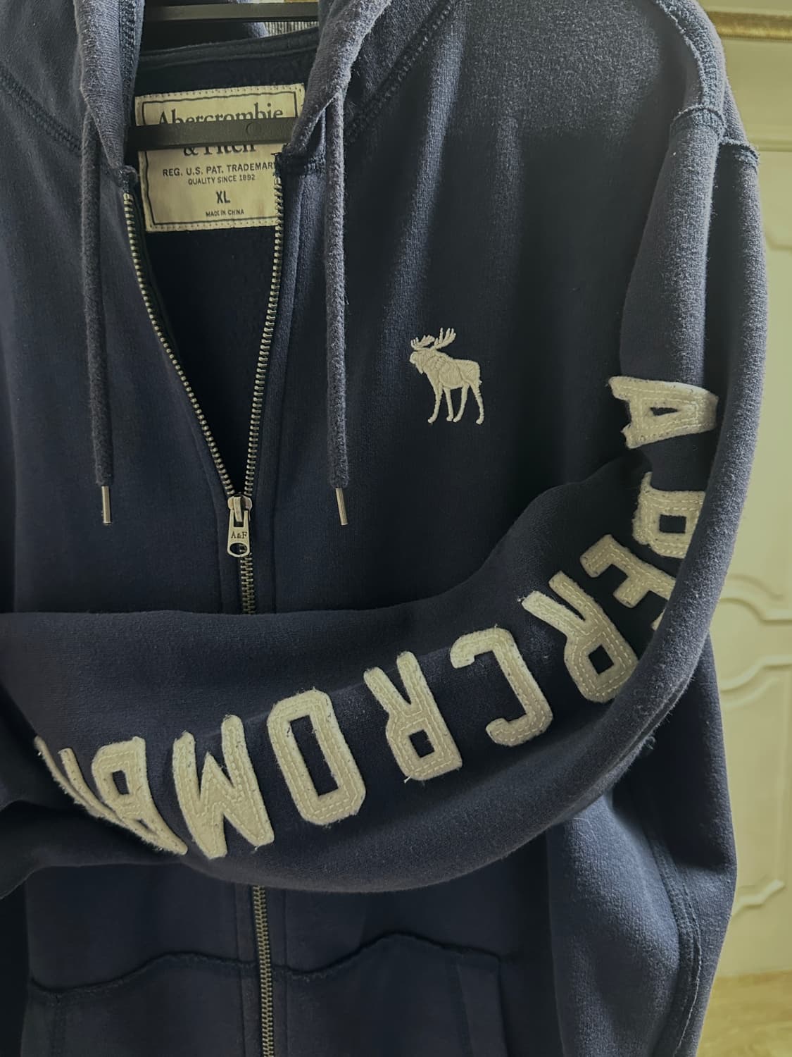 아베크롬비 대장급 아방핏 후드집업 네이비 상품이미지1