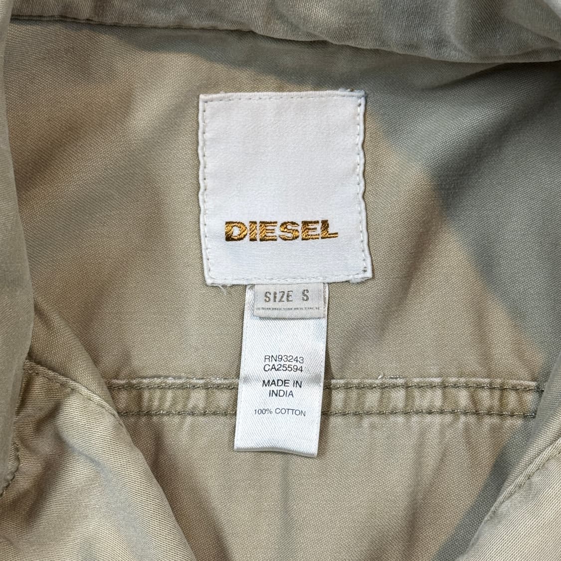 S) 디젤 빈티지 코튼 후디드 플리츠 자켓 상품이미지7