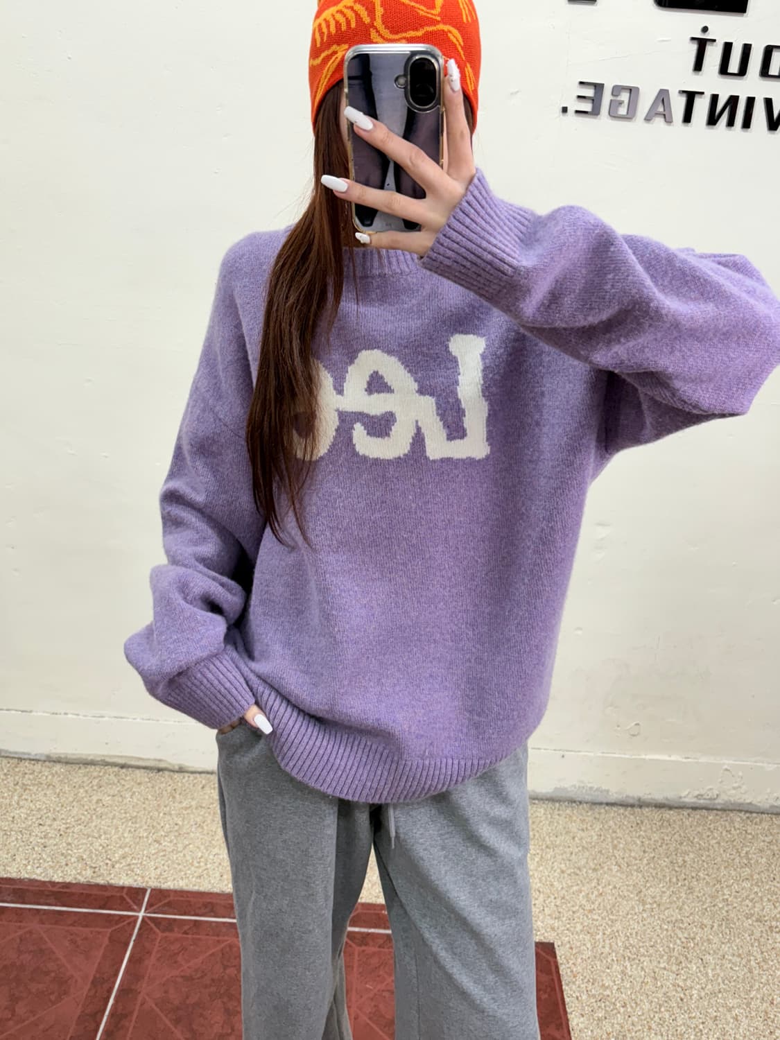  LEE 니트 연보라 상품이미지1