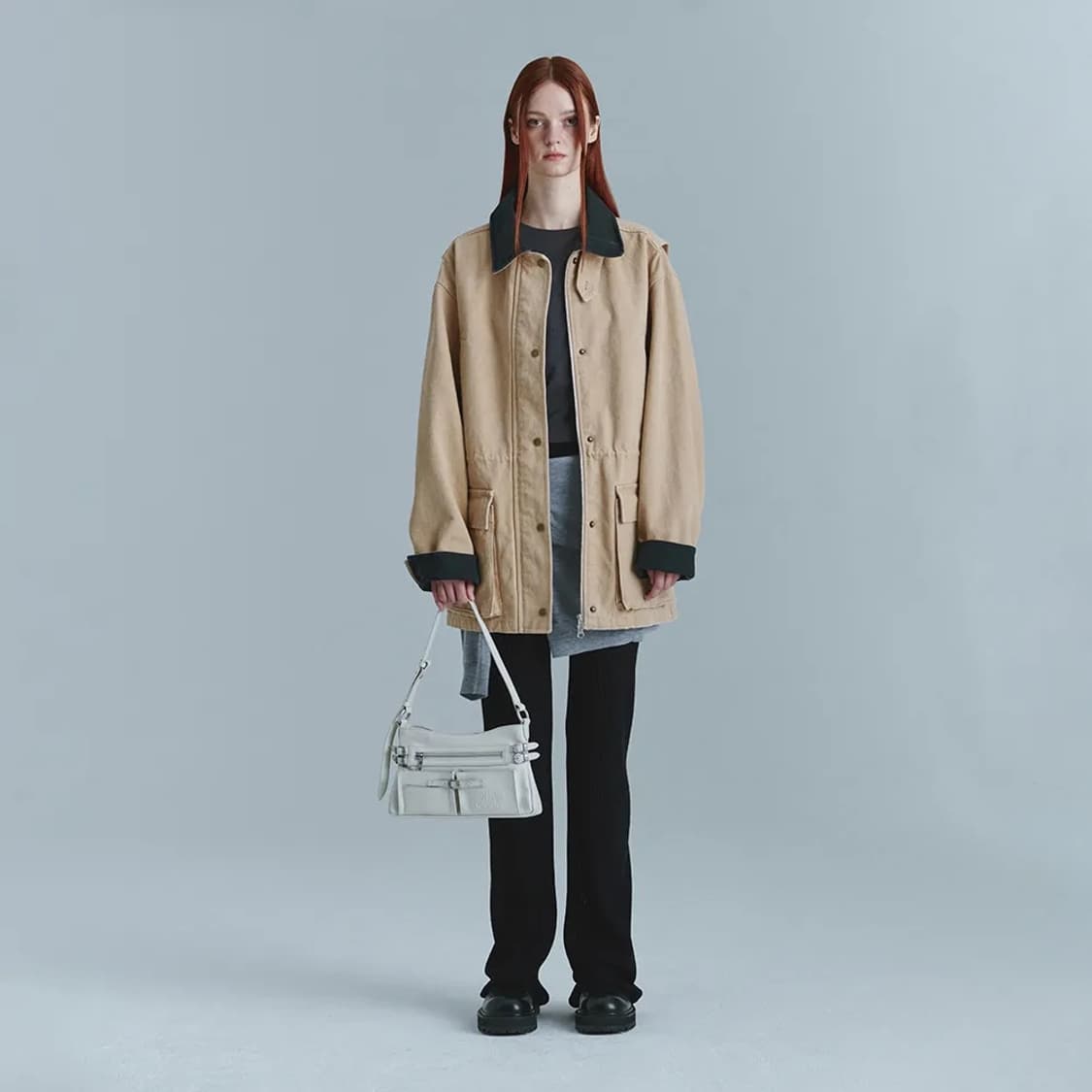 마지셔우드 레이어드 니트 팬츠 블랙 새상품 상품이미지1