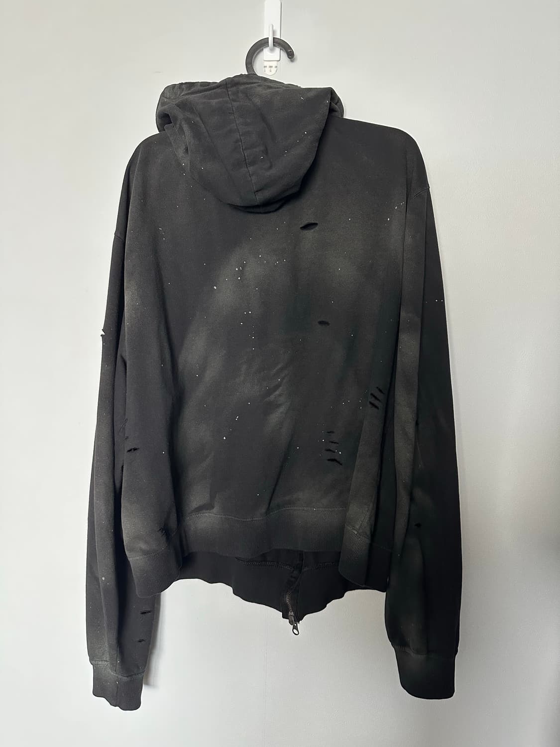 2) 언더마이카 빈티지 웨이빙 집 슬림 핏 후드집업 상품이미지5