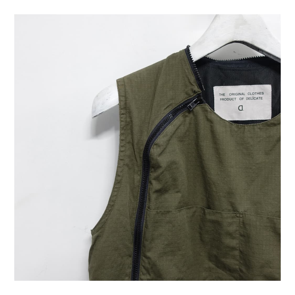 DELICATE 빈티지 밀리터리 아카이브 지퍼 베스트 상품이미지5