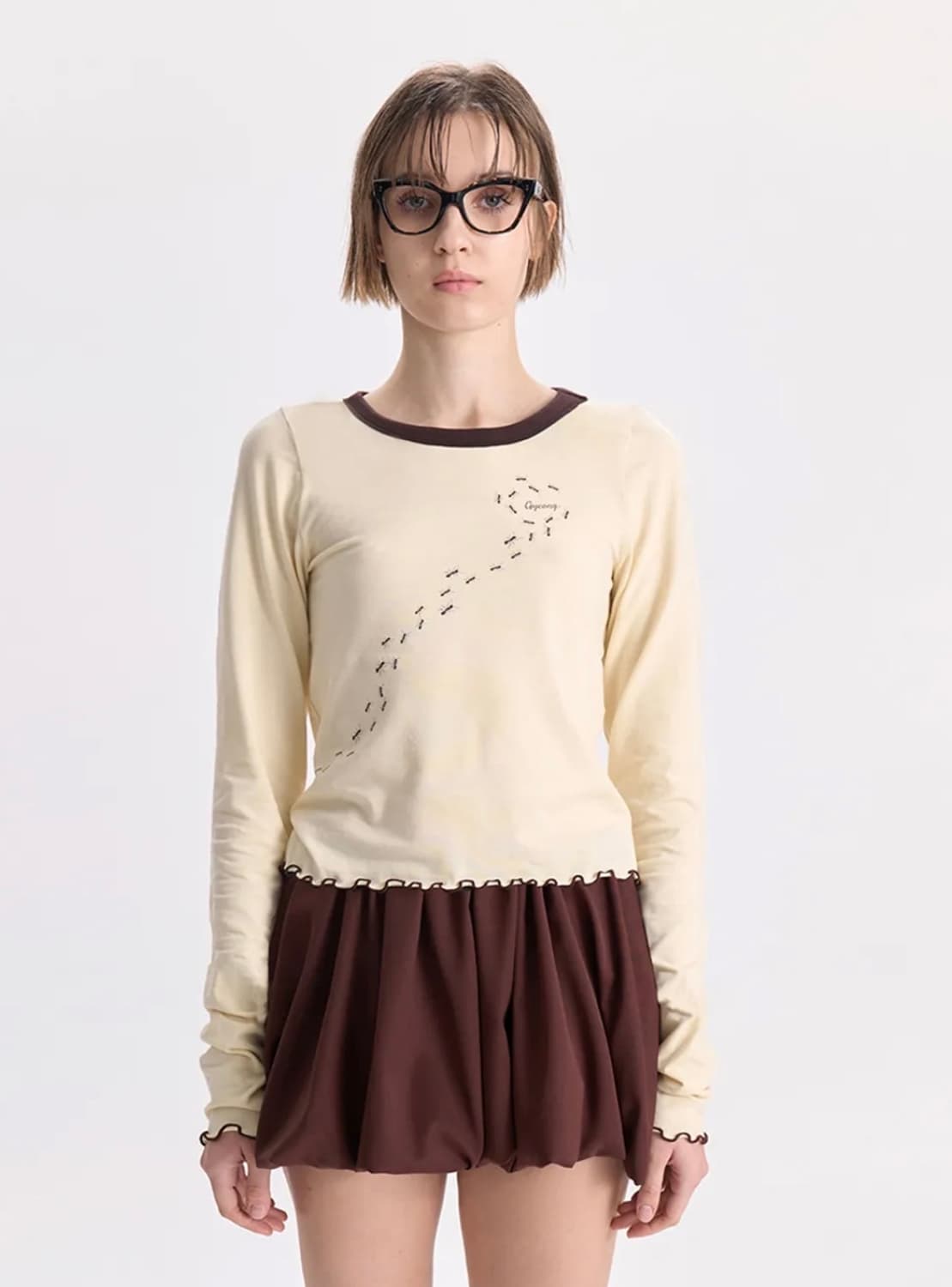 경 보트넥 슬리브 옐로우 상품이미지1