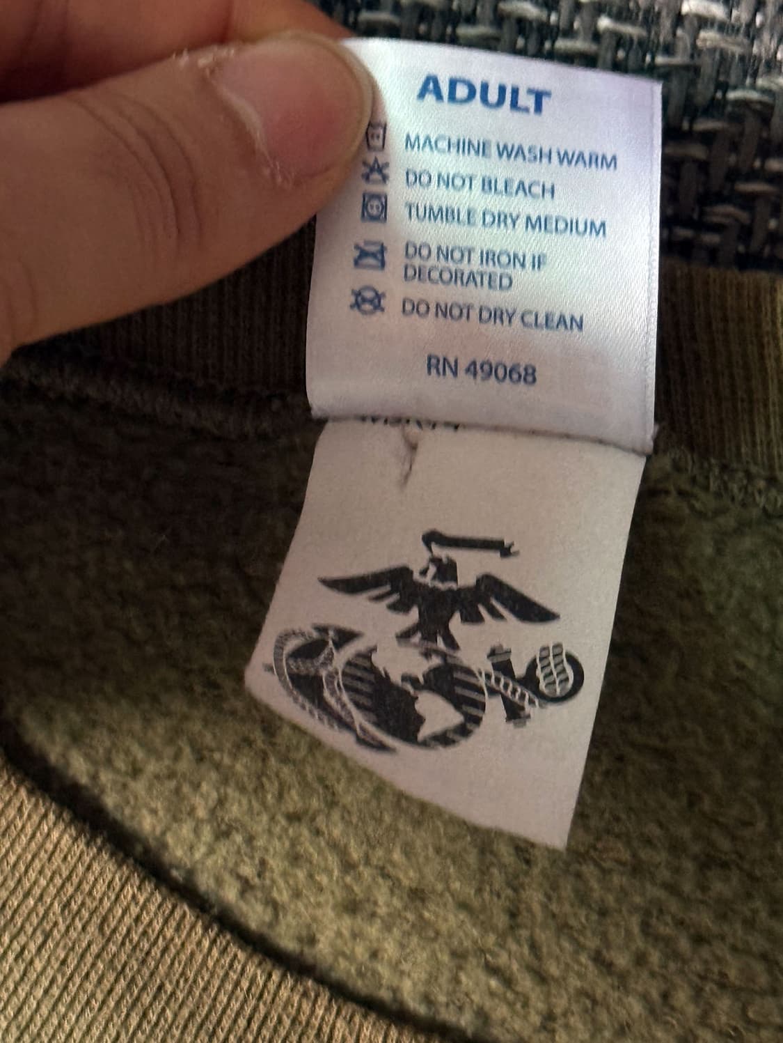 SOFFE 미군 USMC 밀리터리 트레이닝 스웻셔츠 (105-110) 상품이미지4