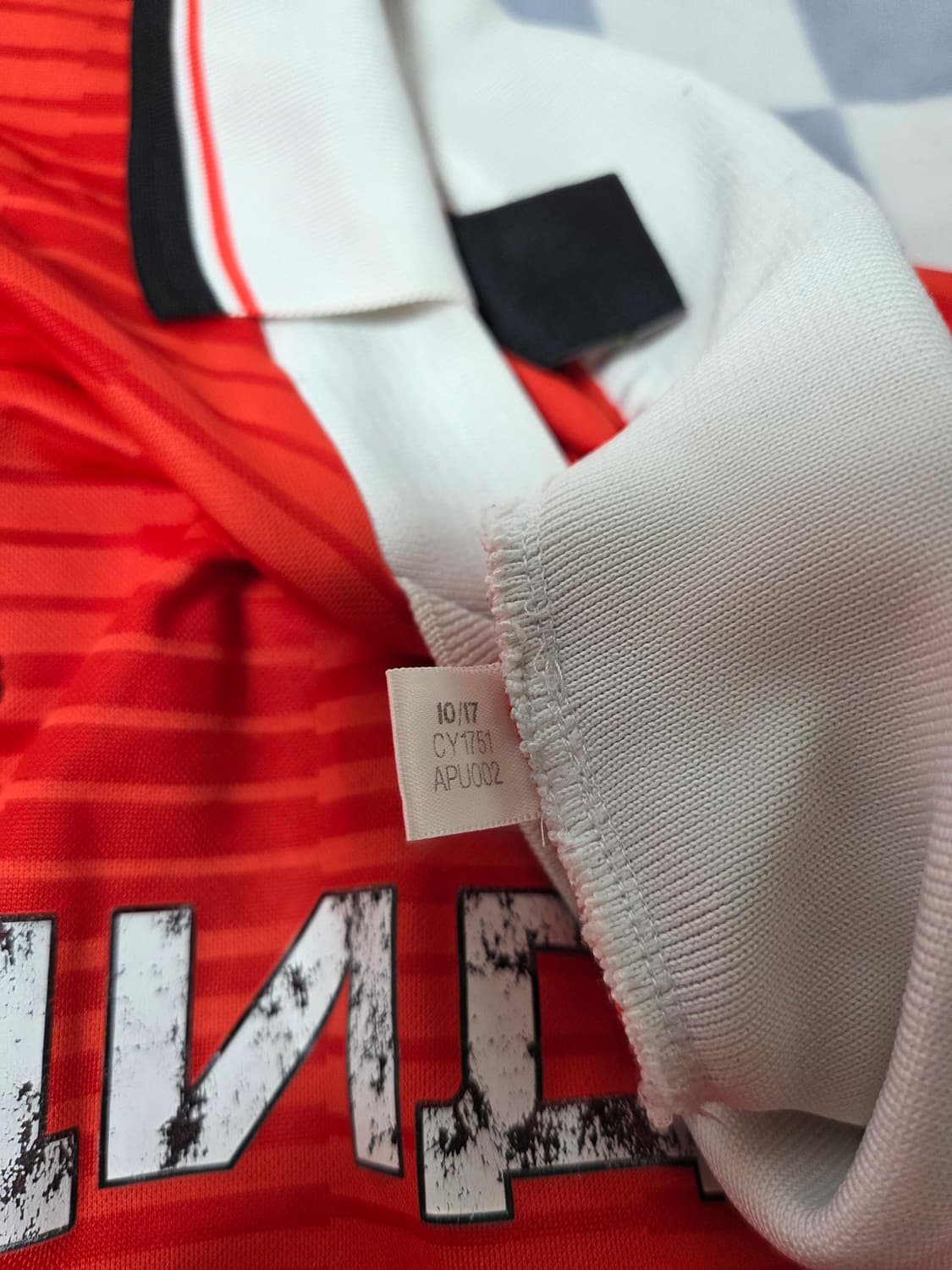 아디다스 GOSHA 고샤 루브친스키 콜라보 사커져지 카라티셔츠 레드 XL 상품이미지5