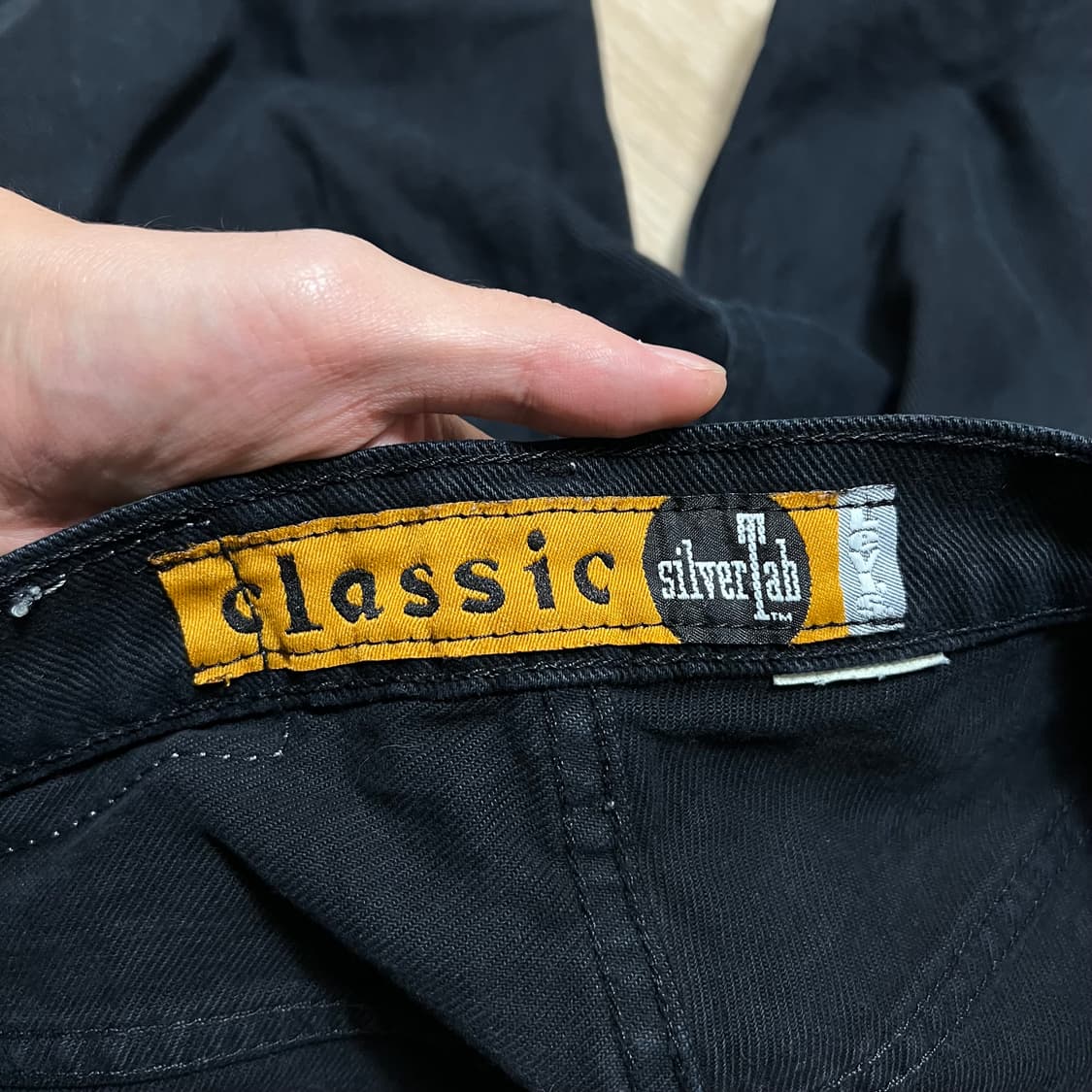 리바이스 실버탭 여성 블랙진 데님팬츠 청바지 [흑청] 26 상품이미지6