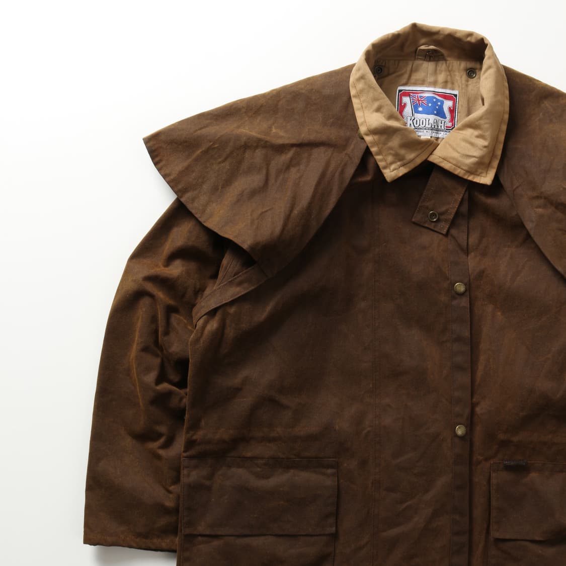 KOOLAH duster 브라운 왁스드 코트   상품이미지2