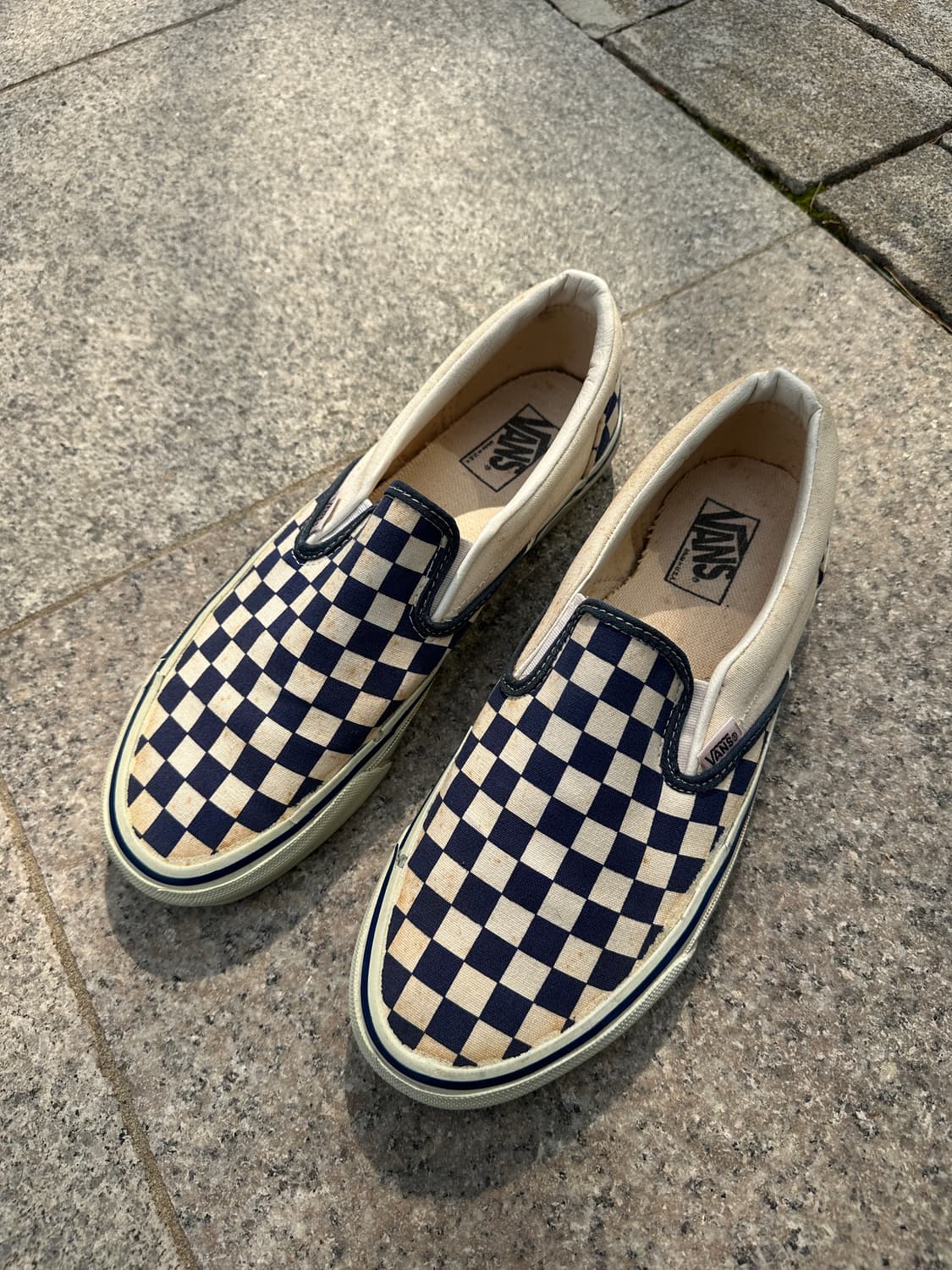 [10.5] 90s 반스 블루 체커보드 슬립온 상품이미지1