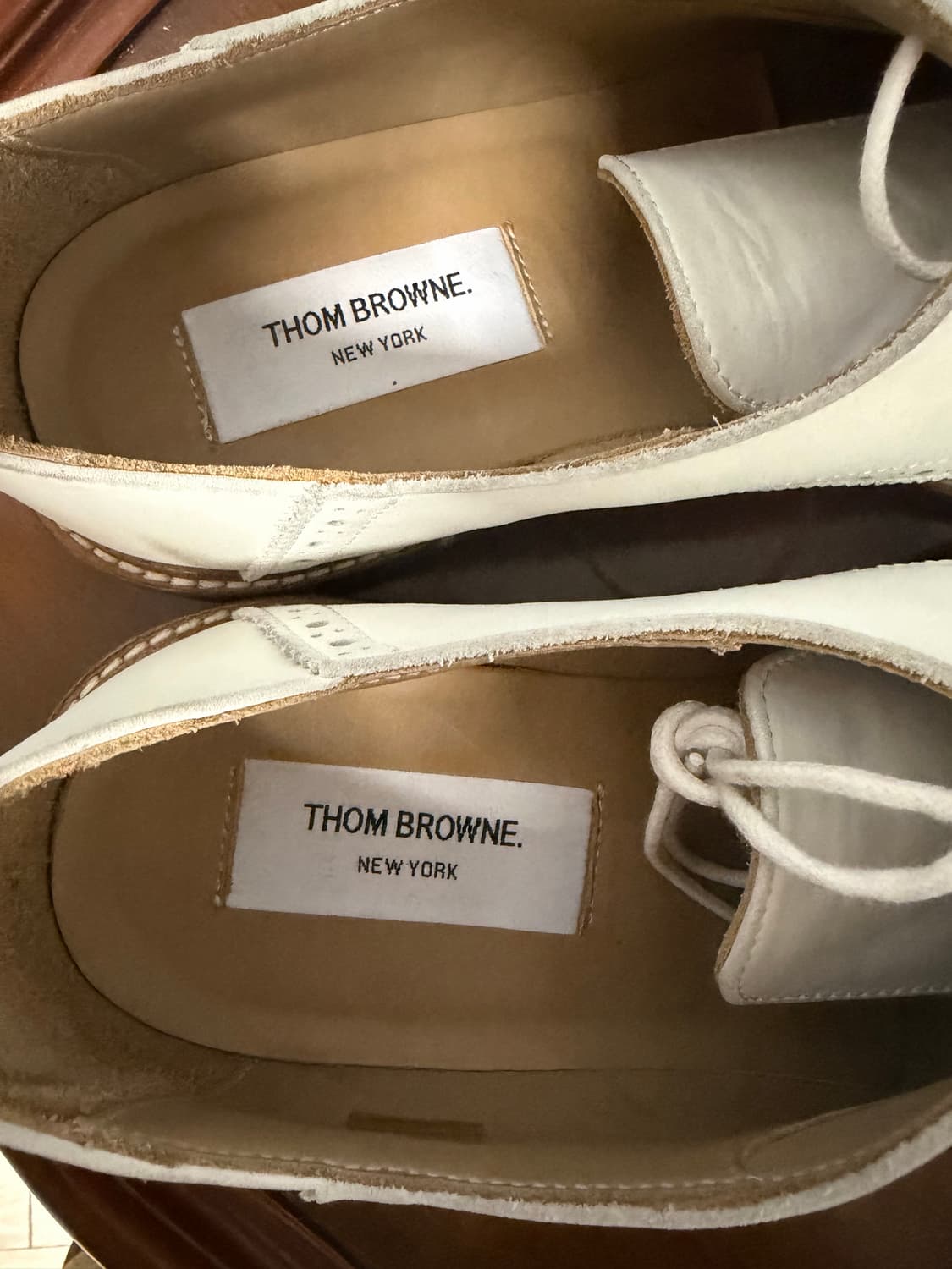 톰브라운 화이트 누벅 새들슈즈 [42.5] 상품이미지7