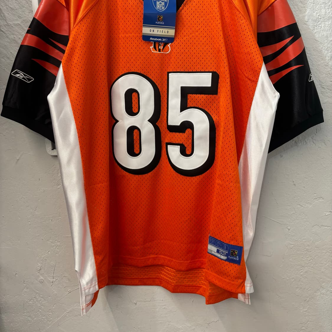 NFL X 리복 신시내티 뱅골스 오렌지 럭비져지 XL 상품이미지4