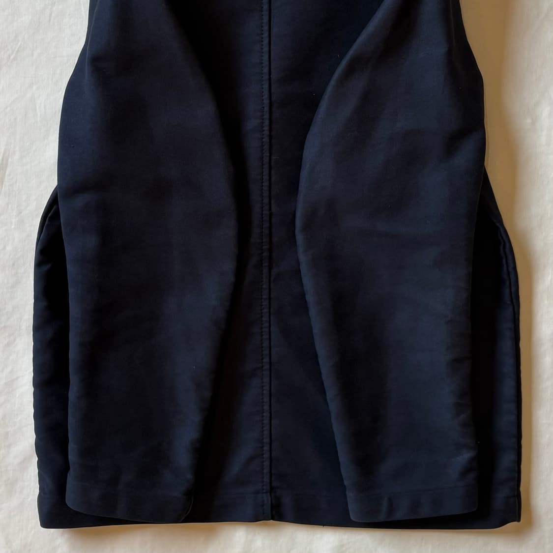 [44-44반] FRANCE 프렌치 블랙 헤비 몰스킨 자켓 상품이미지10